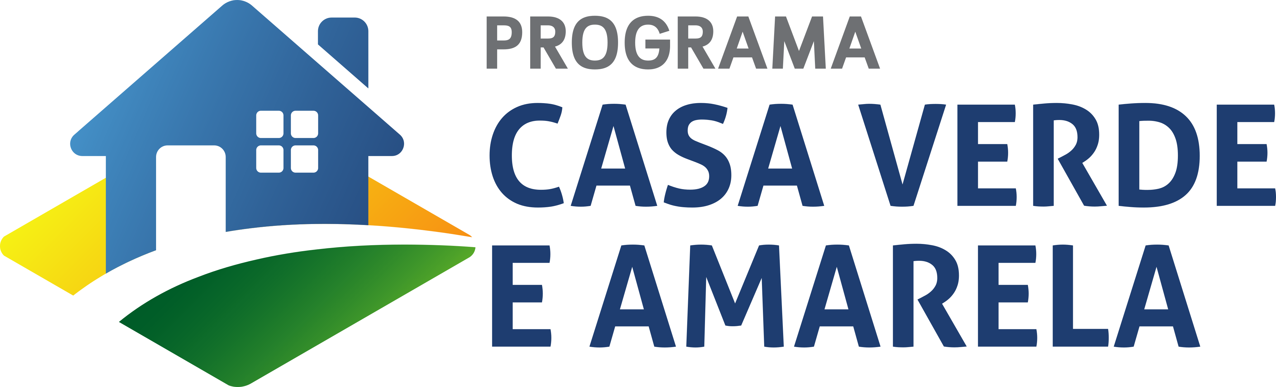 Programa Casa Verde e Amarela Logo.