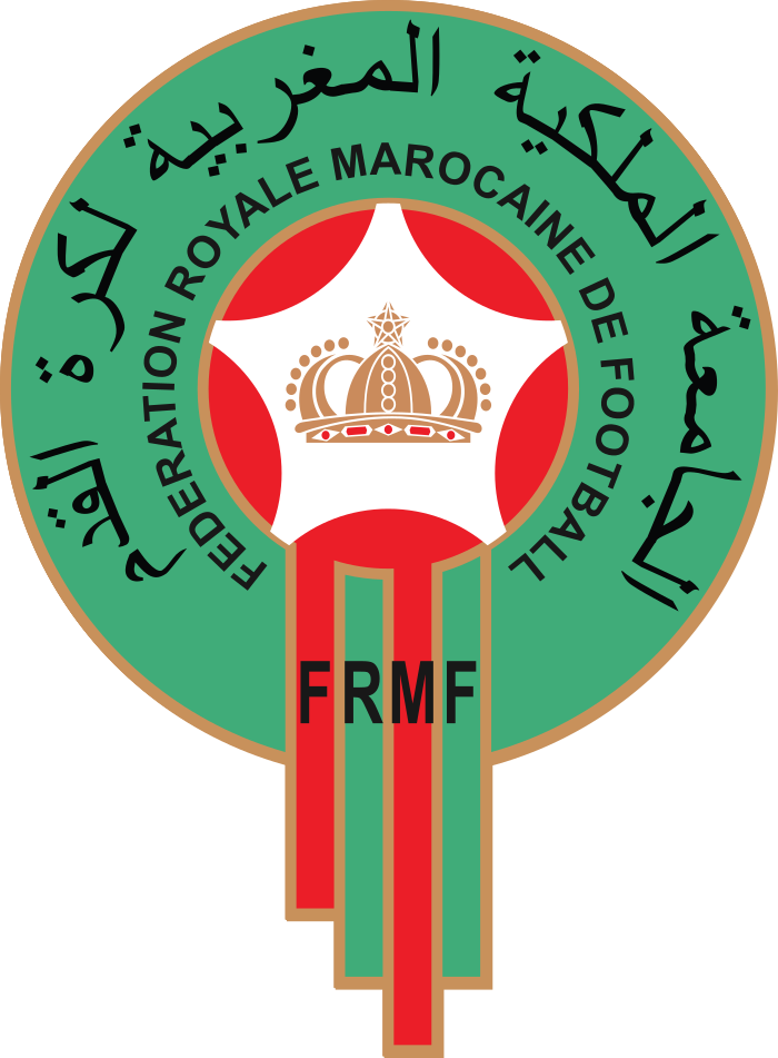 Fußballwappen Marokkos.